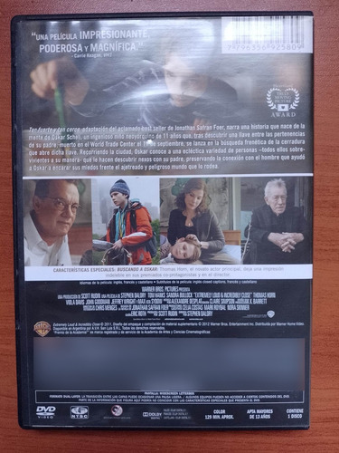 Tan Fuerte Y Tan Cerca Tom Hanks Dvd La Plata