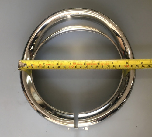 Bisel Cromo Para Faro 7 PuLG C/ Visera Para Harley Davidson