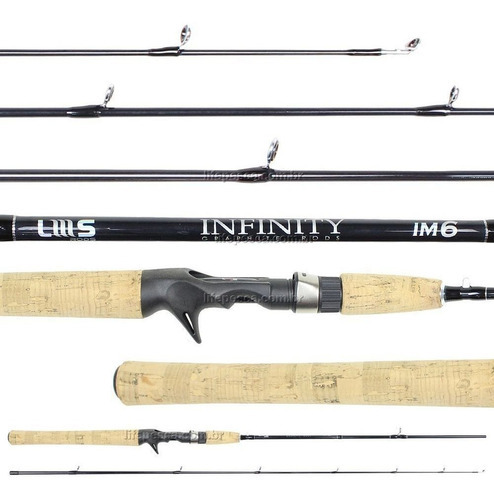 Vara Lumis Infinity Black Im6 P/ Carretilha 1,68m 17lb - 2 P