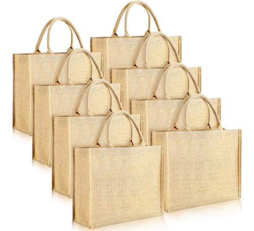 Shappy 8 Bolsa Arpillera Asa Yute Interior Laminado Para L