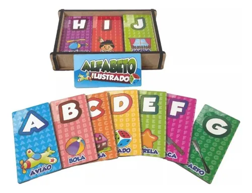 Jogo de Alfabetização Formar Palavras Com Letras do Alfabeto - Bambinno -  Brinquedos Educativos e Materiais Pedagógicos