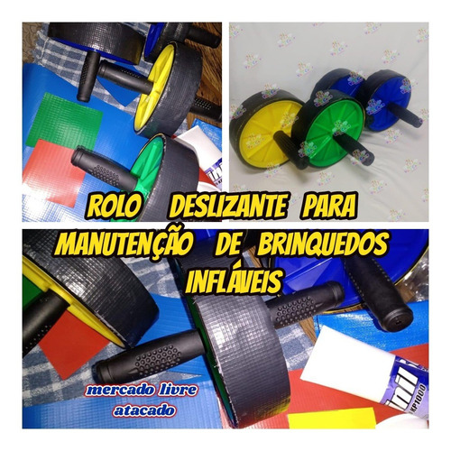 Rolete Deslizante P/conserto De Brinquedos Infláveis+brinde