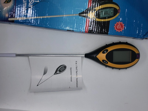 4 In 1 Soil Survey Instrument Ph, Temperatura, Luz E Umidade