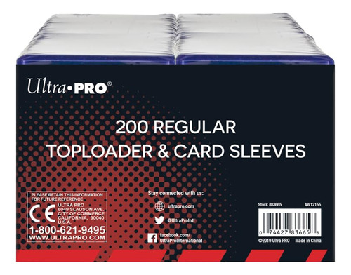 Cartuchos Y Fundas Para Tarjetas Ultra Pro, 3 X 4, Transpare