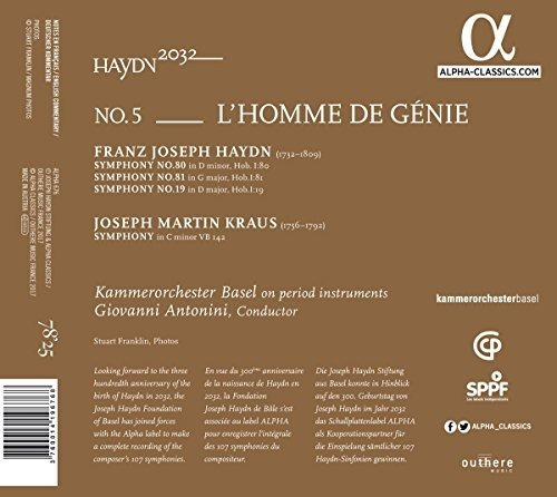 Haydn / Antonini L'homme De Genie Usa Import Cd Nuevo