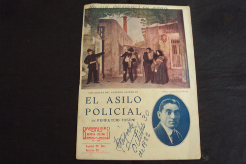 Revista De Teatro - Bambalina # 238 (1922) El Asilo Policial