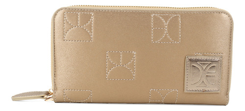 Cartera Cloe Para Mujer Porta Celular Redpocket Color Bronce