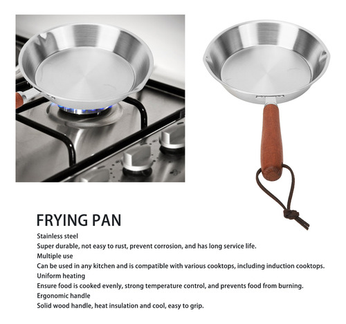 Sartén Antiadherente De Acero Inoxidable Para Freír Huevos