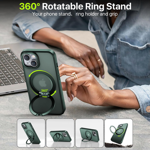 Capa De Telefone Qtlier Para iPhone 14 Com Suporte De Anel G