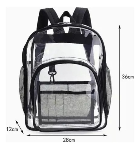 Mochila Transparente De Moda Casual Impermeable Para