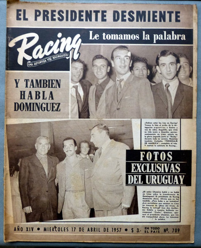 Revista Racing Una Auténtica Voz Racinguista Nº 709