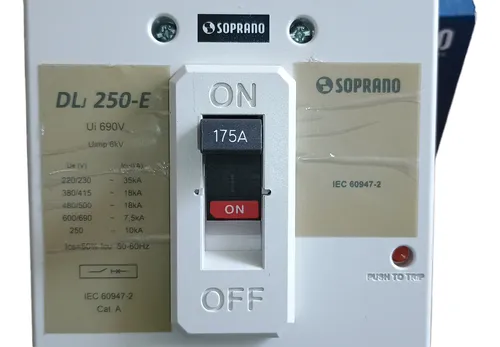 comprar Disjuntor Caixa Moldada Tripolar  175 A  35ka 690v Soprano