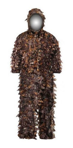 1 Set Of Hunting Suit 3d Leaf Jacket Camouflage Pants