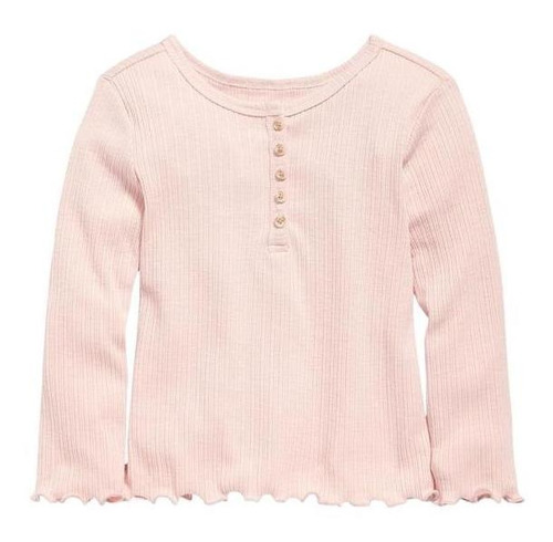 Polera Bebé Old Navy Manga Larga Rosa