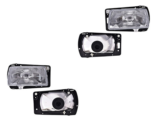 Par Juego Faros Volkswagen Jetta 1987 - 1992 Depo Sxc