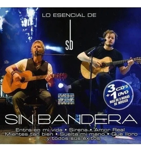 Sin Bandera - Lo Esencial De Sin Bandera 3 Cd's + Dvd