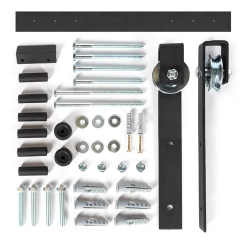 Kit De Herrajes Puerta Tipo Granero 2 Metros