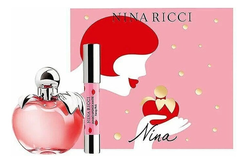 Set Perfume Nina Edt 50ml + Lipstick Nina Ricci