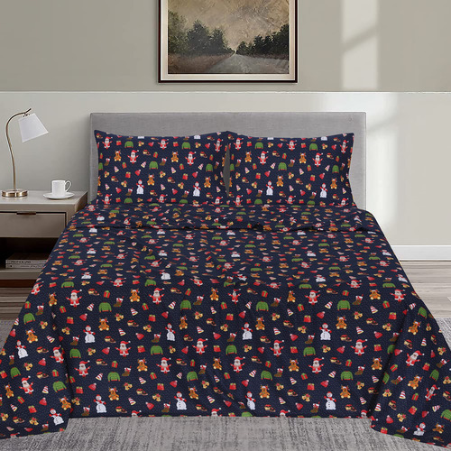 Juego De Sábanas Ruvanti King Size - 100% Algodón Cepillado