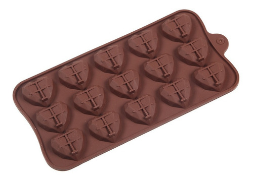 Molde De Silicona Corazones Diamante Chocolate X15 Corazon