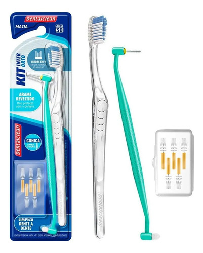 Kit Ortodôntico Escova Interdental Inter Orto Dentalclean