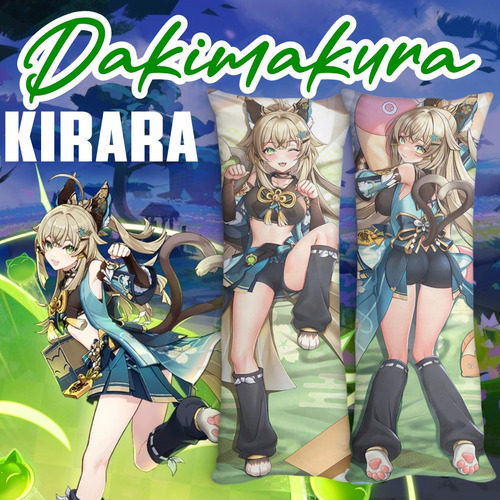 Cojín Dakimakura Kirara 150 X 50 Cm Genshin Impact Relleno