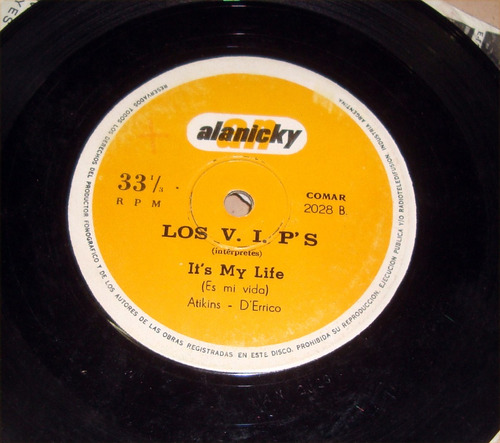 Los V.i.p's Girl Beatles Cover / It's My Life Simple / Kktus