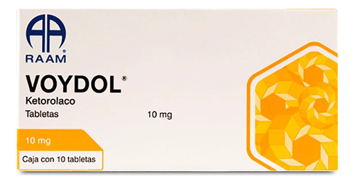 Ketorolaco 10 Mg Voydol Caja Con 10 Tabletas