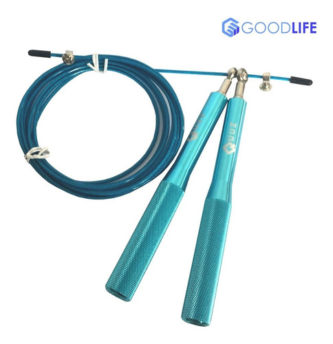 Imagen 2 de 7 de Soga Salto Speed Rope 2 Rulemanes Mango Metal Funcional