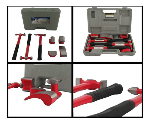Kit Set Chapista Kld Martillos Aguantadores Maleta Kld375pro