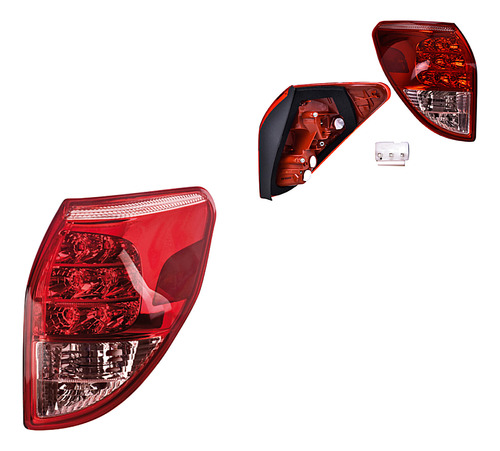 Par Juego Calaveras Toyota Rav 4  2006 - 2008 Depo Qwe