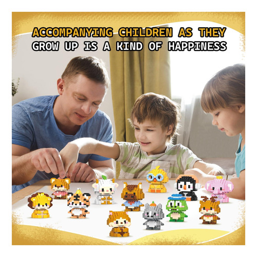Lion Micro Building Bricks Kits, Lindo Lion Mini Building Y