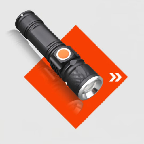 Linterna Led Superbrillante Con Zoom Recargable Con 4 M
