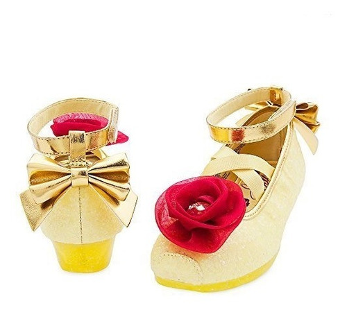 Sapatinho Cristal Bela E A Fera Flor Original Disney Glitter