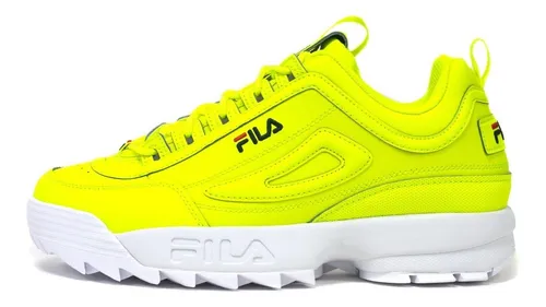 Tenis fila disruptor amarillos sale
