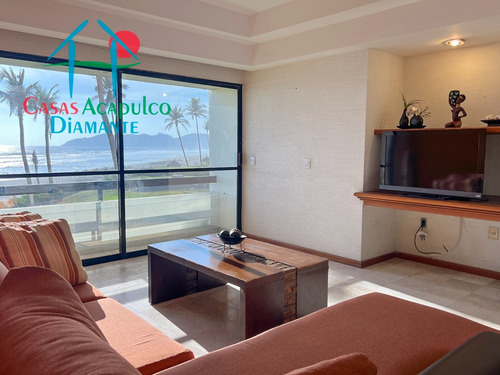 Cad Torre Uno 213. ¡frente Al Mar! Departamento En Playa Diamante Con Acceso Directo A La Playa
