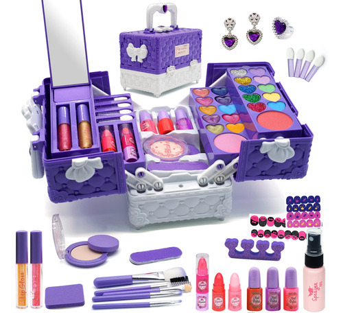 Kit De Maquillaje Para Ninos, 52 Juguetes Para Ninas, Maquil