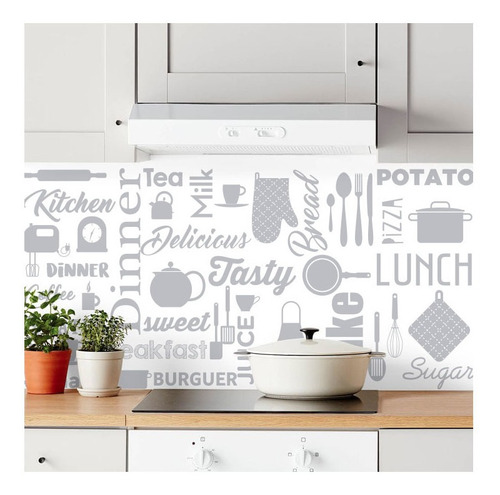 Imagen 1 de 1 de Lámina Vinilo Motivo Cocina 1,25x0,60 Mts