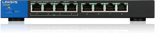 Switch Linkys Lgs310c 8 Puertos 2 Sfp Gigabit Administrable