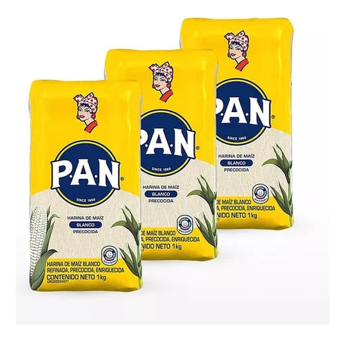 Harina Pan Blanca 1kg - 10u De Maniexpress