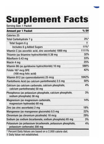 Walgreens Vitamina C 1000 Mg Producto Americano 10 Sobres