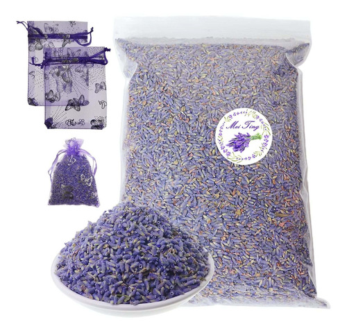 Mei Ting Brote Lavanda Seca 100% Natural Super Azul Capullo