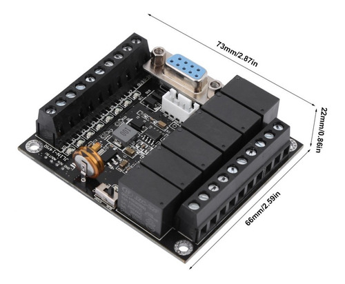 Plc Fx1 14mr Stm32 8 Entradas, 6 Salidas Relay 1 Ad 1 Da