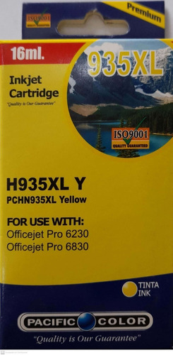 Tinta Alternativa Hp 935 Xl Marca Pacific Color Yellow