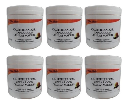 Cauterizador Capilar Celulas Madres X 250g Etick Hair 6 Unid