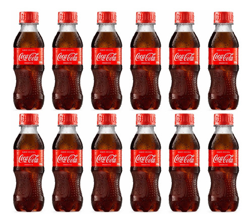Fardo Com 12 Garrafas Mini De 200 Ml Refrigerante Coca-cola