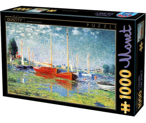 Rompecabezas 1000 Pzas Claude Monet Argenteuil Marca D-toys