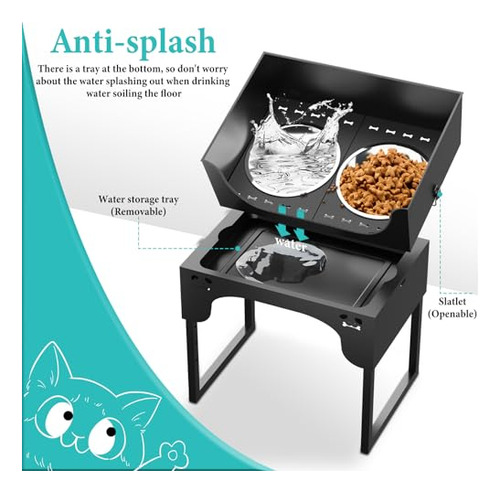 Soporte Ajustable Elevado Para Cuencos De Acero Inoxidable 2