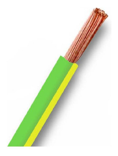 Cable Unipolar Verde Y Amarillo Para Tierra 1mm X 2 Metros