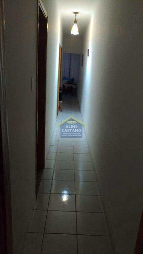 Casa Com 3 Dorms, 1 Nos Fundos Com Wc, Tupi, - Vact955